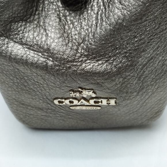 Coach Madison Phoebe Gray Leather 3 Compartments Shoulder Bag - Picture 6 of 16